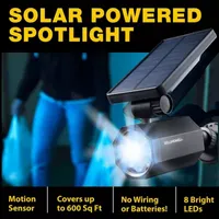 Bell + Howell Bionic Spotlight Solar Powered Motion Activated Outdoor Spotlight Night Light