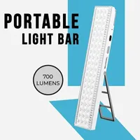 Bell + Howell Lightbar Rechargeable Portable Lamp with Folding Stand and Hanger