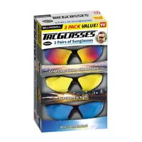 Bell + Howell Polarized Tac Glasses, Day and Night For Crisp Clear Vision - Set of 3