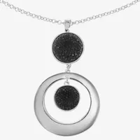 Mixit 24 Inch Rolo Round Pendant Necklace