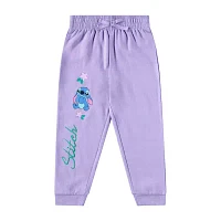 Disney Collection Little & Big Girls 2-pc. Fleece Stitch Pant Set