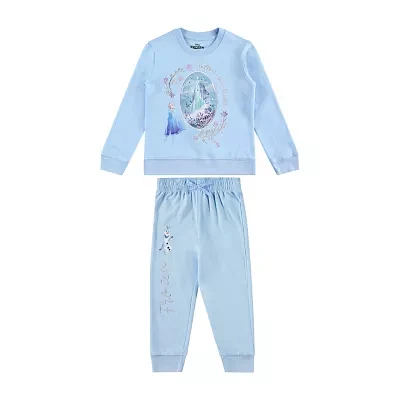 Disney Collection Little & Big Girls 2-pc. Fleece Frozen Pant Set