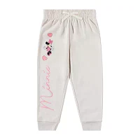 Disney Collection Little & Big Girls 2-pc. Fleece Minnie Mouse Pant Set