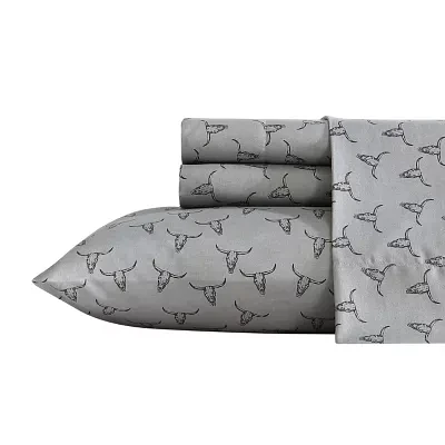 Wrangler Steer Skulls Sheet Set