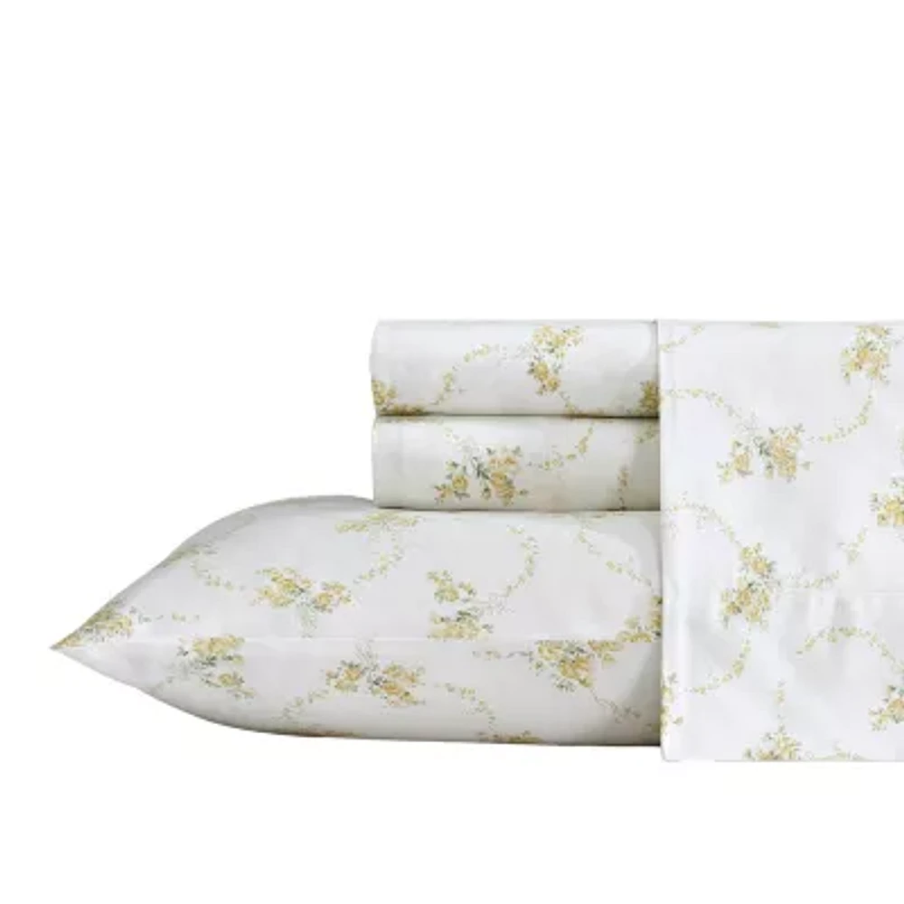 Laura Ashley Petite Rose 300tc Sheet Set