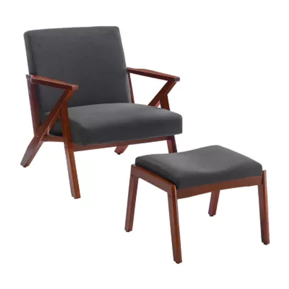 Cliff Chair + Ottoman Set