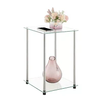 Classic Glass End Table