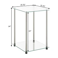 Classic Glass End Table