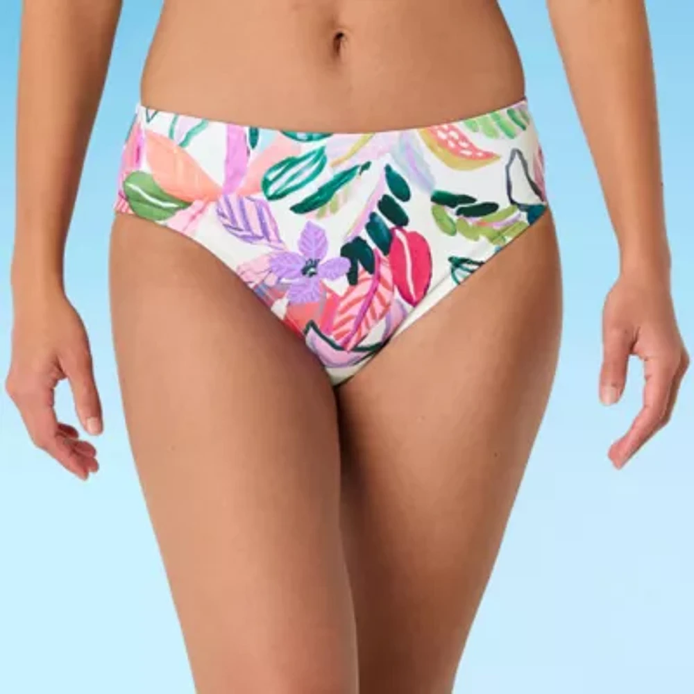 Mynah Womens Tropical High Waist Bikini Swimsuit Bottom