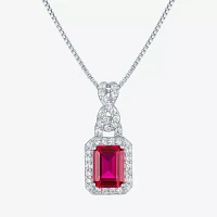 Lab Created Red Ruby Sterling Silver 4-pc. Jewelry Set