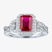 Lab Created Red Ruby Sterling Silver 4-pc. Jewelry Set