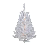 Northlight Led Snow Medium 3 Foot Pre-Lit Christmas Tree