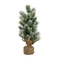 Northlight Mini Flocked Pine 1 1/2 Feet Pine Christmas Tree