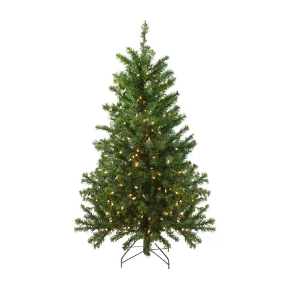 Northlight Canadian  Medium 4 Foot Pre-Lit Pine Christmas Tree