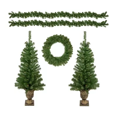 Northlight Prelit Entryway Set 3 Foot Pre-Lit Spruce Christmas Tree