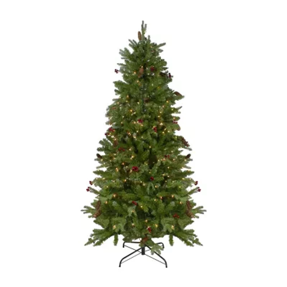 Northlight Medium 6 1/2 Foot Pre-Lit Pine Christmas Tree