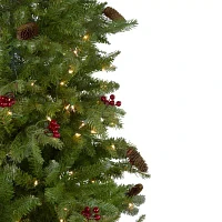 Northlight Medium 6 1/2 Foot Pre-Lit Pine Christmas Tree