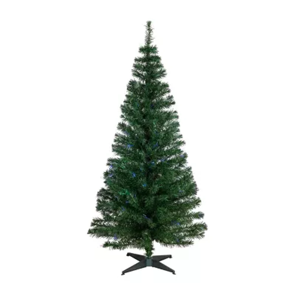 Northlight Fiber Optic Pine 6 Foot Pre-Lit Pine Christmas Tree