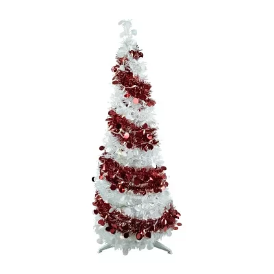 Northlight Candy Cane Pop-Up 4 Foot Pre-Lit Christmas Tree