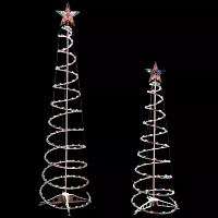 Northlight Lighted Spiral Cone 6 Foot Pre-Lit Christmas Tree