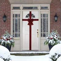 Northlight 14ft Red Buffalo Plaid  Door Bow Indoor Ribbon