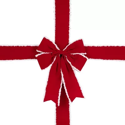 Northlight 14ft Velvet  Door Bow Indoor Ribbon