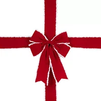 Northlight 14ft Velvet  Door Bow Indoor Ribbon