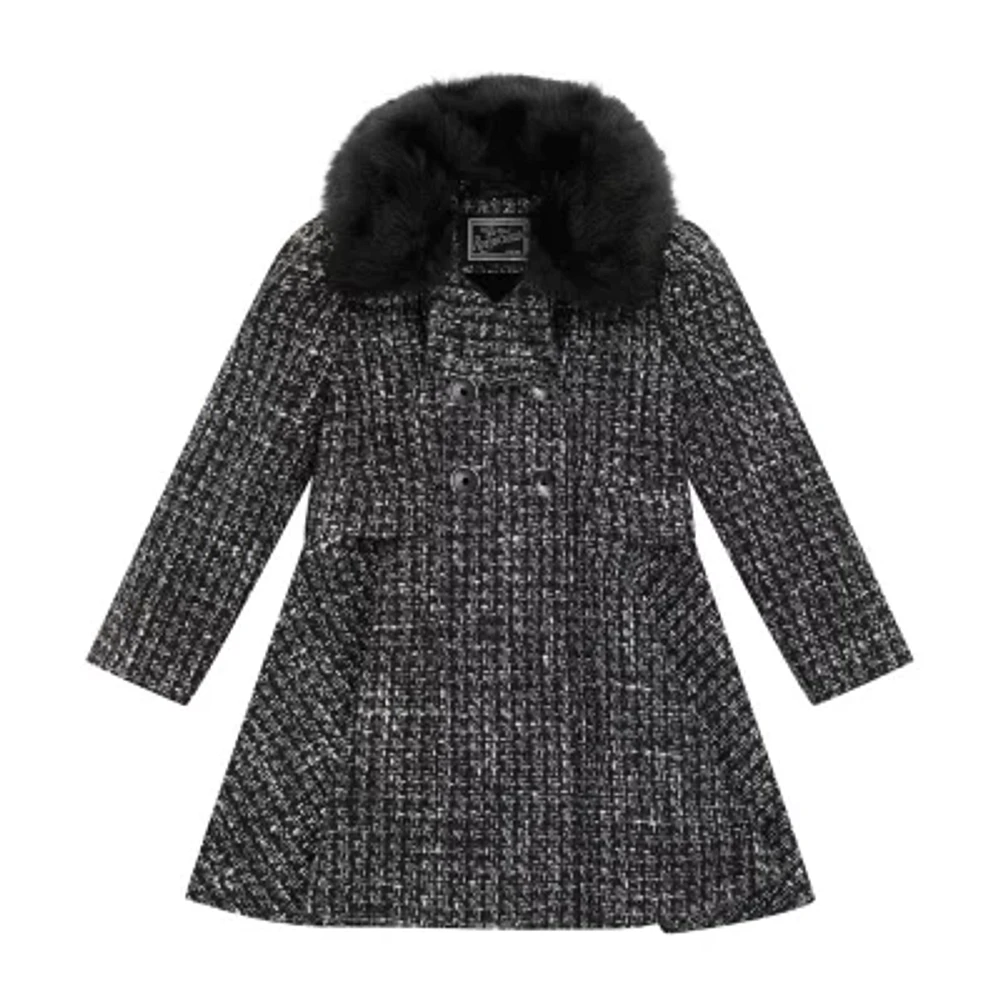 S Rothschild Little & Big Girls Midweight Dress Coat