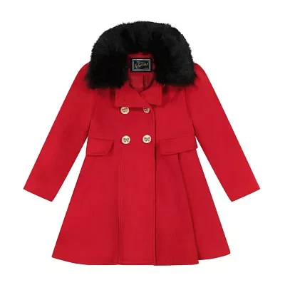 S Rothschild Little & Big Girls Midweight Dress Coat