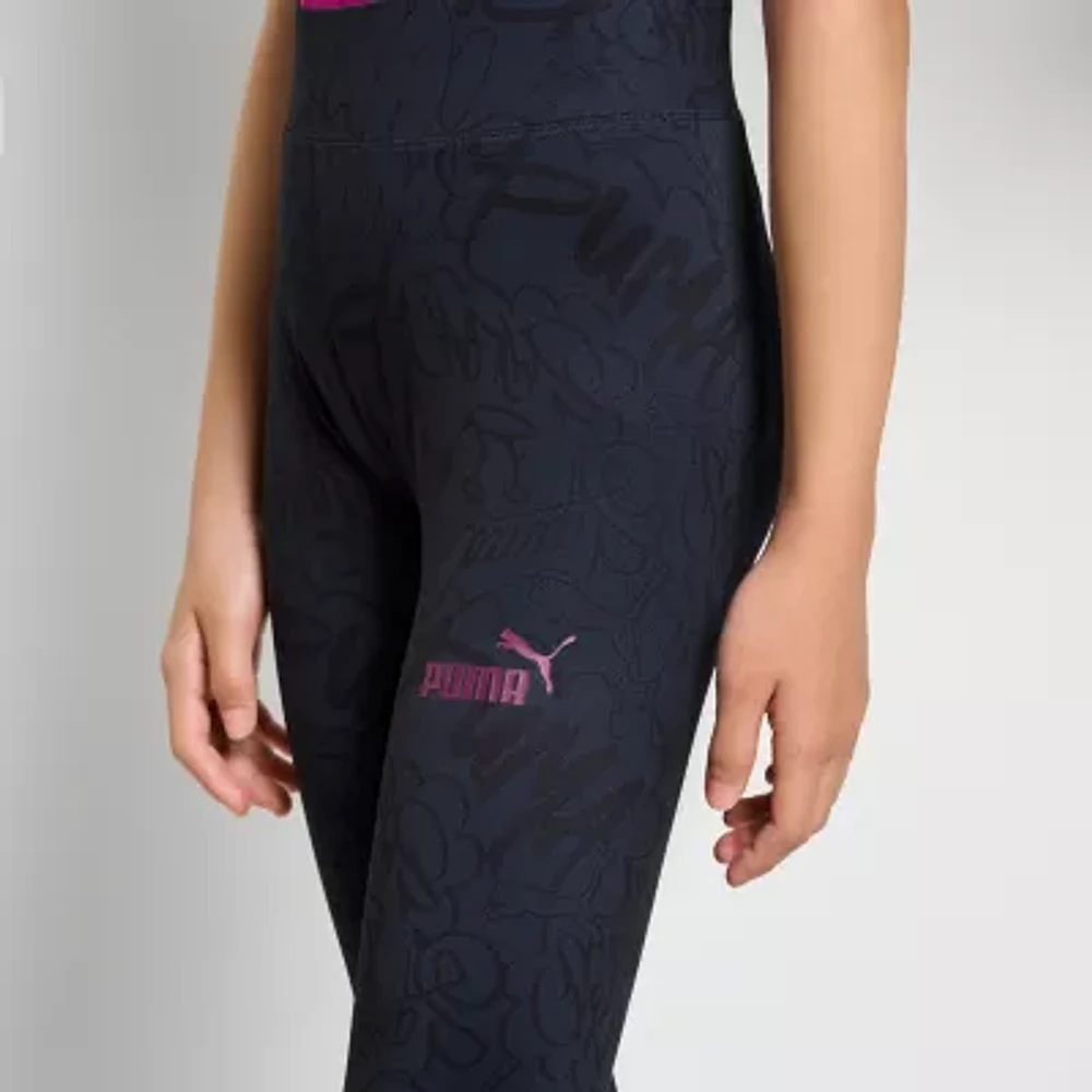PUMA Big Girls High Rise Skinny Full Length Leggings
