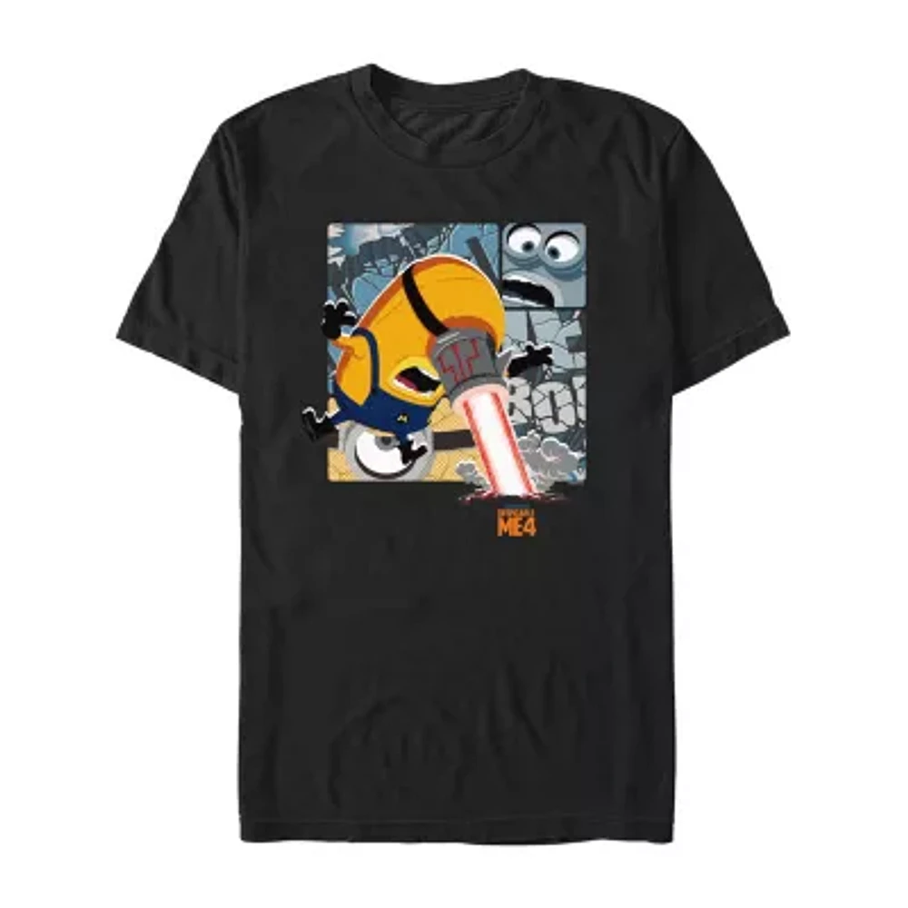 Mens Short Sleeve Despicable Me 4 Graphic T-Shirt