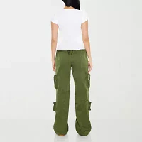 Forever 21 Womens Mid Rise Straight Cargo Pant-Juniors