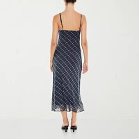 Forever 21 Womens Sleeveless Plaid Midi Slip Dress Juniors