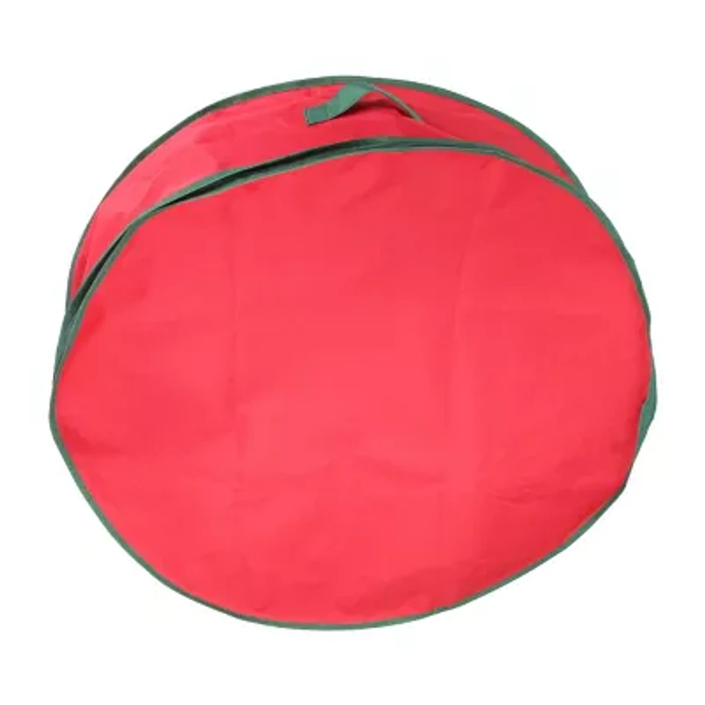 Northlight Red And Green 24 Inch Wreath Storage Bag