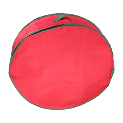 Northlight Red And Green 24 Inch Wreath Storage Bag