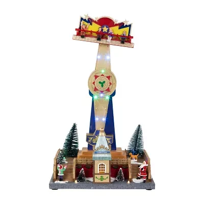 Northlight Musical Carnival Ride Animated Christmas Village