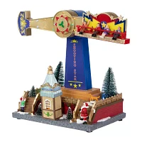 Northlight Musical Carnival Ride Animated Christmas Village