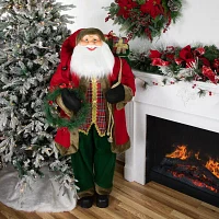 Northlight 60in Wreath Santa Figurine