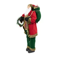 Northlight 60in Wreath Santa Figurine