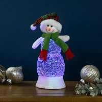 Northlight 11in Led Acrylic Snowman Snow Globe