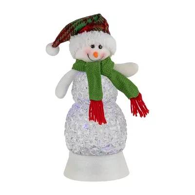 Northlight 11in Led Acrylic Snowman Snow Globe