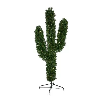 Northlight Cactus 6 Foot Pre-Lit Pine Christmas Tree