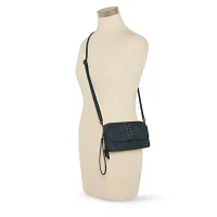 Bueno of California Wallet On Strap Stud Crossbody Bag