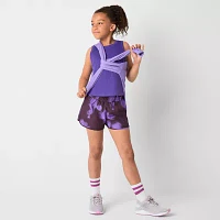 Xersion Little & Big Girls Mid Rise Running Short