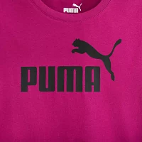 PUMA Big Girls Crew Neck Short Sleeve Graphic T-Shirt