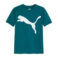 PUMA Big Boys Crew Neck Short Sleeve Graphic T-Shirt