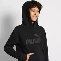 PUMA Big Boys Hooded Long Sleeve Graphic T-Shirt