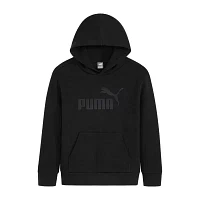 PUMA Big Boys Hooded Long Sleeve Graphic T-Shirt