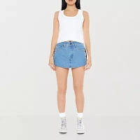 Forever 21 Womens Mid Rise Denim Skirt-Juniors