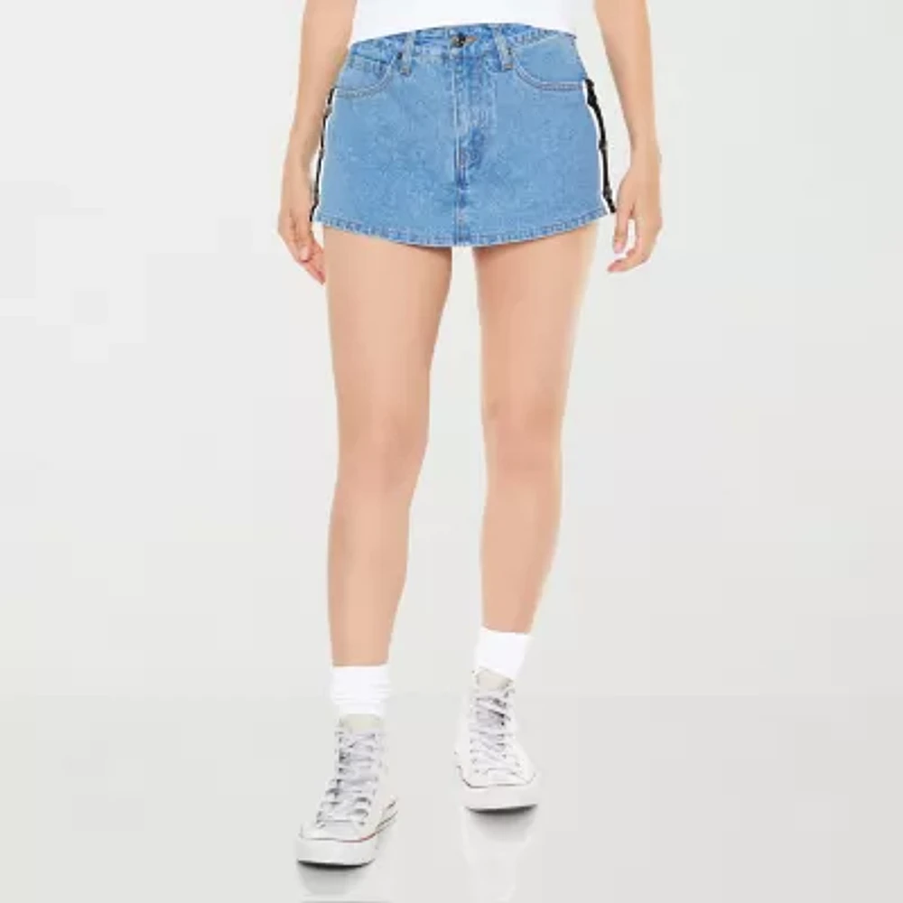 Forever 21 Womens Mid Rise Denim Skirt-Juniors